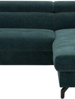 COTTA Ecksofa Aura L-Form, B: 260 cm, mit Bettfunktion, Bettkasten & Kopfteilverstellung