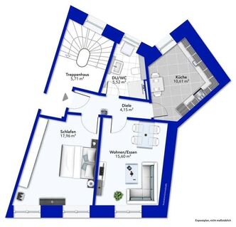 Zentral gelegenes 2-Zimmer-Appartement in Trier-City - Gut vermietbar