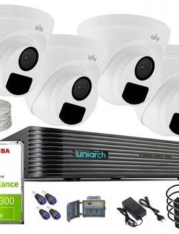 Uniarch 5MPX-UNI-4KIT-T115 mit 4 Full-HD-IR-Kameras zur Überwachung Überwachungskamera ÜBERWACHUNGS-KIT 4 HD-KAMERAS OUTDOOR-APP CCTV IOS Android - Wuppertal