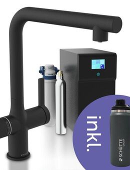 Schütte Spültischarmatur »AQUASTAR PREMIUM« Sprudelwasser-Spültischarmatur mit Kühlsystem, Filter, Filterkopf und handelsüblicher CO2-Kartusche