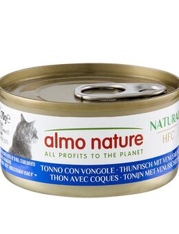 5 + 1 gratis! 6 x 70 g Almo Nature HFC - Natural Thunfisch mit Venusmuscheln