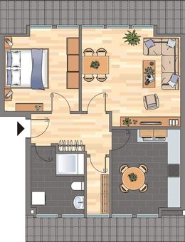 Helle 2-Zimmer-Wohnung in Zeven! - Zeven