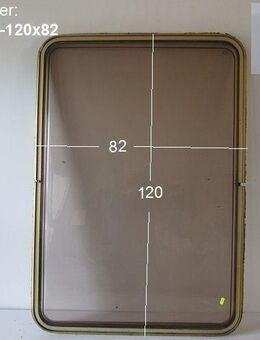 Tabbert Wohnwagenfenster ca 120 x 82 Hochkant Langlotz DR D907 gebr. (zB Comtesse 600) mit Fliegengitterrahmen - Schotten Zentrum