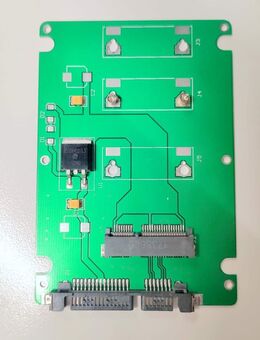 mSATA-zu-SATA-Adapter mit 2,5"-Gehäuse und USB-Kabel weiss - München