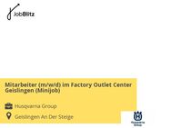 Mitarbeiter (m/w/d) im Factory Outlet Center Geislingen (Minijob) - Geislingen (Steige)