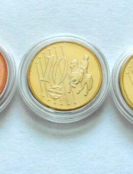 3 x Probemünzen 2006 Specimen Citta`Del Vaticano Papst - Aachen