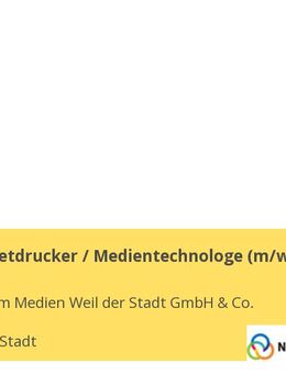 Rollen-Offsetdrucker / Medientechnologe (m/w/d) - Weil der Stadt