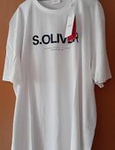 S. Oliver T-Shirt Gr. 3XL/54 NEUWARE Weiss Frontdruck OHZ VS mö in 27711