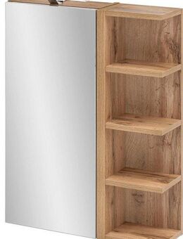 Schildmeyer Spiegelschrank Breite 50 cm, 1-türig, LED-Beleuchtung, Schalter-/Steckdosenbox
