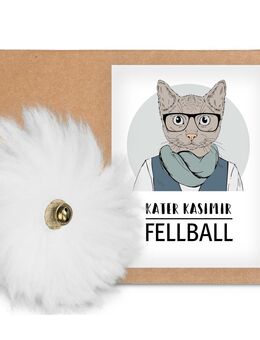 Kater Kasimir Fellball - 1 Stück