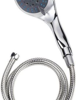 Eisl Handbrause Welly, (Set), Duschkopf mit Schlauch und 5 Funktionen, Chrom