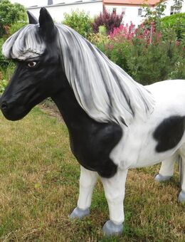 Pony schwarz - weiss Dekofigur Garten - Hergisdorf