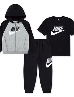 Nike Sportswear Freizeitanzug NKN COLOR BLOCKED HBR JOGGER S (3-tlg), für Kinder