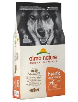 12 kg Almo Nature Holistic zum Sonderpreis! - Large Adult Lachs & Reis