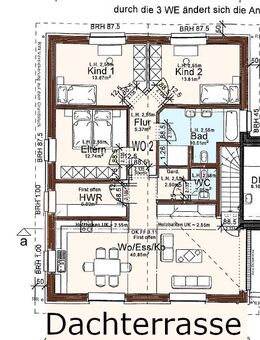Neubau-Wohntraum im Grünen! OG-Wohnung m. Einbauküche, Carport u. Dachterrasse! - Bösel