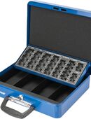 HMF Geldkassette Geldzählkassette Tragegriff blau in 75217