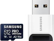 Samsung PRO Ultimate microSD 128GB Speicherkarte (512 GB, Video Speed Class 30 (V30)/UHS Speed Class 3 (U3), 200 MB/s Lesegeschwindigkeit)