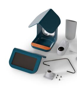 Bird Buddy Smart Vogelfutterstation mit Solardach - L 16 x B 17,5 x H 23 cm