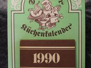 DDR Küchenkalender 1990 von FÜR DIE FRAU / grün und braun / aus Pappe - Zeuthen