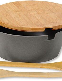 KESPER® Salatschüssel, Kunststoff, (Set), inkl. Deckel und Salatbesteck
