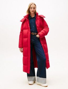 Tommy Jeans Steppmantel TJW ALASKA GRID DWN MXI COAT EXT