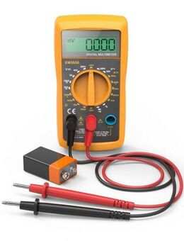 Hama Multimeter Digitalmultimeter zum Messen von Spannung, Strom und Widerstand, 300V