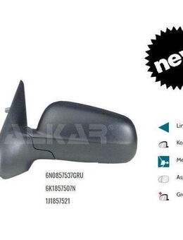 AUSSENSPIEGEL SPIEGEL LINKS MECH ASPH SEAT IBIZA 3 6K1 6K1857507N - Dortmund Wickede
