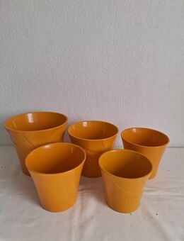 Blumentopf Serie Milano 5 Stück Als Set Ocker Farbe - Essen