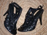 NEU! Wunderhübsche hochwertige Riemchen High Heels ** Echt Leder! ** Gr. 40 / 41 von Fifth Avenue schwarz - Schladen-Werla