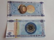 One Bitcoin – nicht Währung – Papier Banknote - (z.B. als Deko) - Mönchengladbach