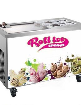 Roll Eismaschine Eisrollen Maschine Gebratenes Eis Maschine Ice Cream Rolls Thai Eis Ice Rolls Thai - Wuppertal