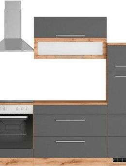 KOCHSTATION Küchenzeile KS-Wien, Breite 420 cm, wahlweise mit E-Geräten