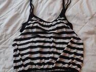 Schwarzes Tankini Oberteil Badeshirt Cut Out Streifen Gr. 38 - NEU - - Dormagen