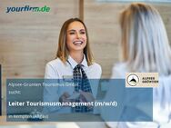 Leiter Tourismusmanagement (m/w/d) - Kempten (Allgäu)