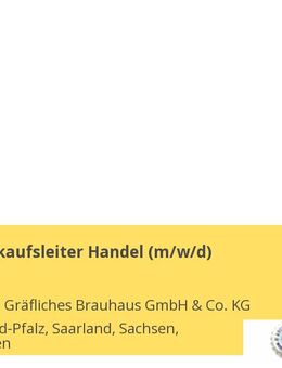 Gebietsverkaufsleiter Handel (m/w) - Saarbrücken Zentrum