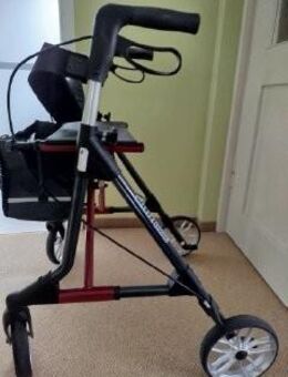 Rollator wie neu elan anthrazit-dunkelrot - Bad Buchau
