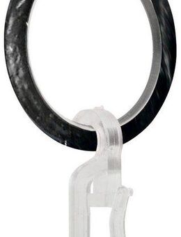 GARESA Gardinenring Ring mit Haken, (10-St), für Durchmesser bis 16 mm, einfache Montage