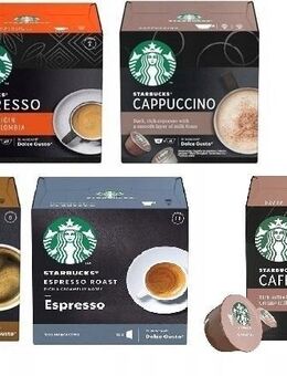 Strarbucks Kapseln Set mit 5 Geschmacksrichtungen (60 Kapseln) für Dolce Gusto Espressomaschinen - Wuppertal