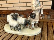 Porzellanfigur Schäfer mit Heidschnucken Meißen/Otto Pelz 1908 - Ober-Olm