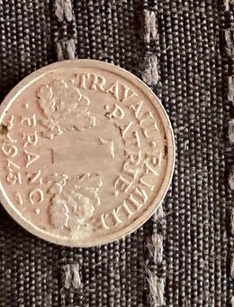 Münze Münzen Umlaufmünze Frankreich 1 Franc 1943 ohne Münzzeichen - Alzey
