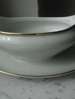 Bauscher Porzellan Sauciere weiß Gold Deko Vintage 3,- - Flensburg