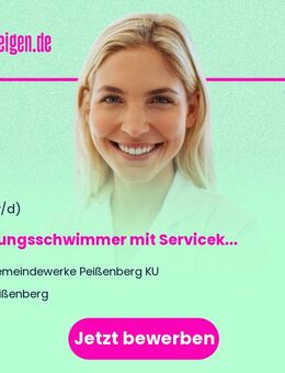 Rettungsschwimmer mit Servicekrafttätigkeiten (m/w/d) - Peißenberg