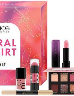 Catrice Augen-Make-Up-Set Floral Flirt Look Set, 7-tlg., All-in-One Set mit 7 Produkten für zarte, feminine Make-up-looks.