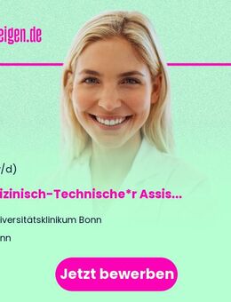 Medizinisch-Technische*r Assistent*in (m/w/d) (im molekulargenetischen Forschungslabor) am Institut für Neuropathologie - Bonn
