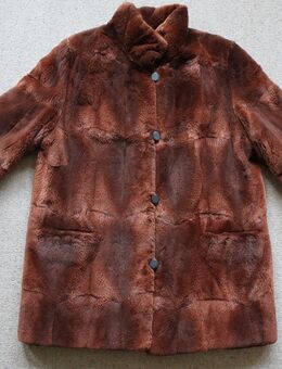 Bisamwamme Pelzjacke Wendejacke Größe 44 ( L ) Top Zustand - Niddatal