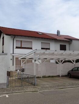 Großes Zweifamilienhaus mit 3 Carportstellplätzen, Garage, Verkaufsfläche im Untergeschoss - Oftersheim