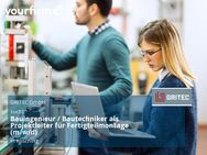 Bauingenieur / Bautechniker als Projektleiter für Fertigteilmontage (m/w/d) - Kösching