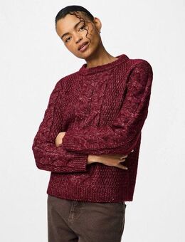 pieces Strickpullover PCNINA LS O-NECK KNIT NOOS BC