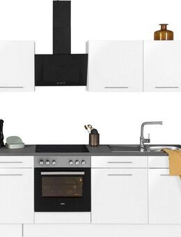 wiho Küchen Küchenzeile Ela, Breite 220 cm, Soft-Close-Funktion, höhenverstellbare Füße, ohne E-Geräte