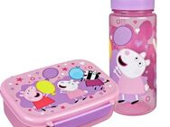 Scooli Lunchbox Brotzeitdose & Trinkflasche, Peppa Pig, Kunststoff, (Set, 2-tlg), mit Trinkflasche